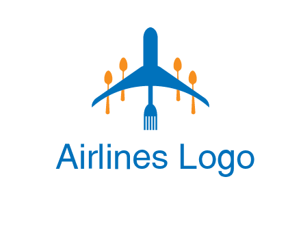 fork spoon plane travel & hospitality logo