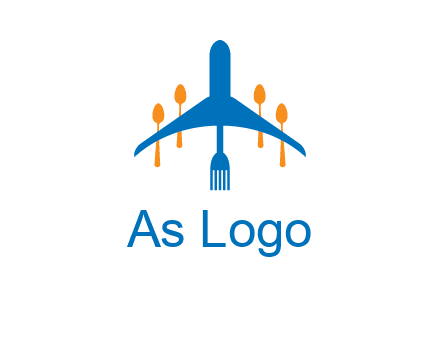 fork spoon plane travel & hospitality logo