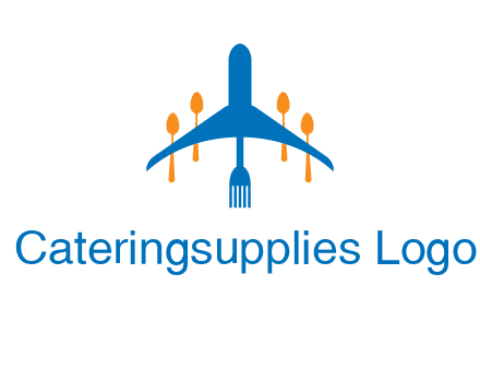 fork spoon plane travel & hospitality logo