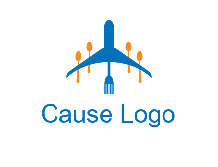 fork spoon plane travel & hospitality logo