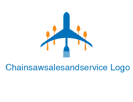 fork spoon plane travel & hospitality logo