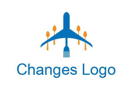 fork spoon plane travel & hospitality logo