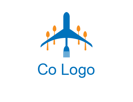 fork spoon plane travel & hospitality logo