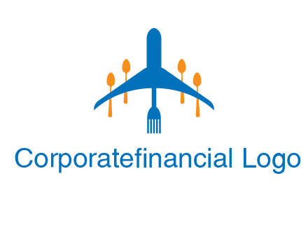 fork spoon plane travel & hospitality logo