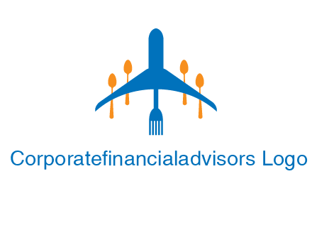fork spoon plane travel & hospitality logo