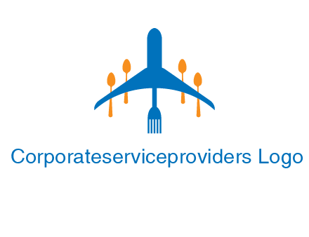 fork spoon plane travel & hospitality logo