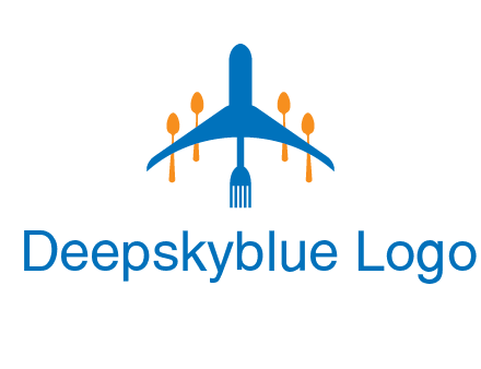 fork spoon plane travel & hospitality logo