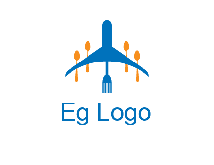 fork spoon plane travel & hospitality logo
