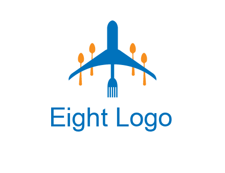 fork spoon plane travel & hospitality logo