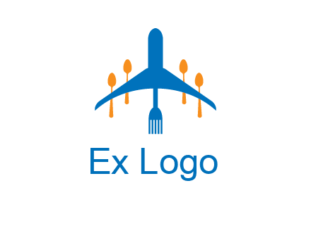 fork spoon plane travel & hospitality logo