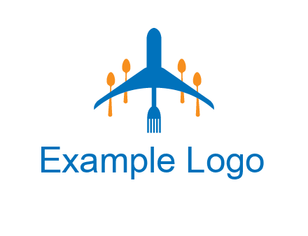 fork spoon plane travel & hospitality logo