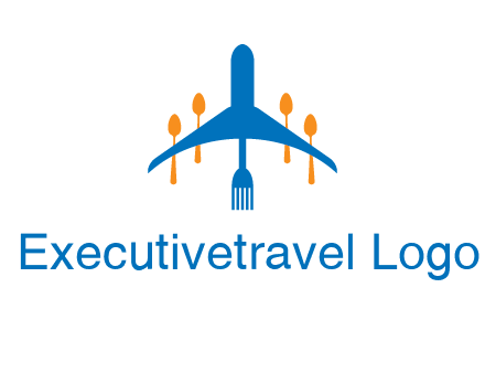 fork spoon plane travel & hospitality logo