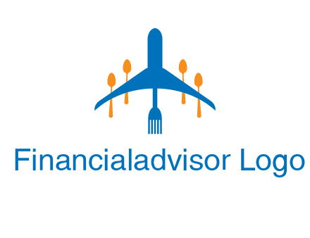 fork spoon plane travel & hospitality logo