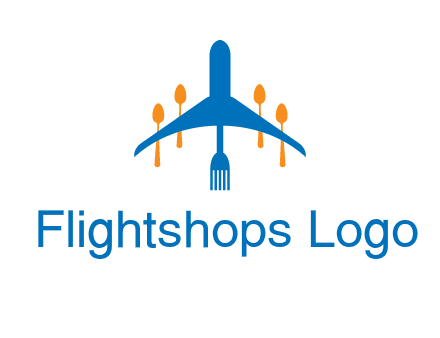 fork spoon plane travel & hospitality logo