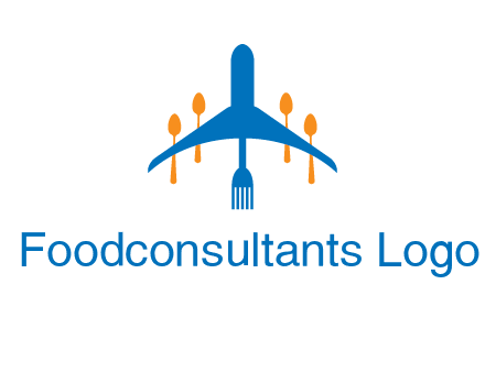 fork spoon plane travel & hospitality logo