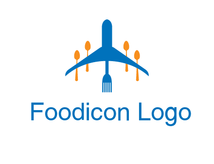 fork spoon plane travel & hospitality logo