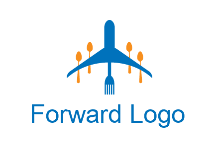 fork spoon plane travel & hospitality logo