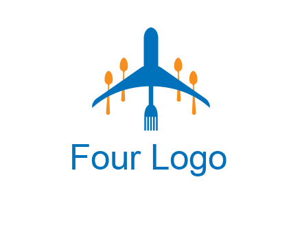 fork spoon plane travel & hospitality logo
