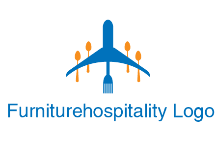 fork spoon plane travel & hospitality logo