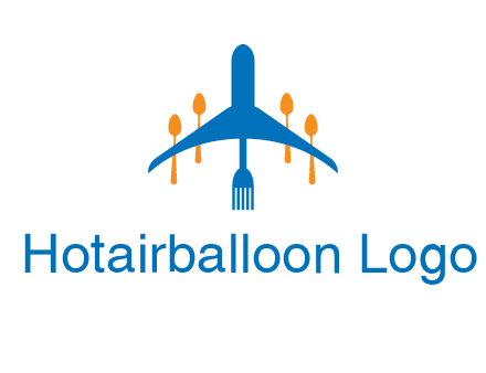fork spoon plane travel & hospitality logo