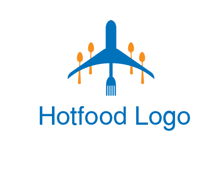fork spoon plane travel & hospitality logo