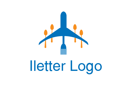 fork spoon plane travel & hospitality logo