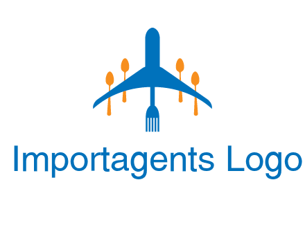 fork spoon plane travel & hospitality logo