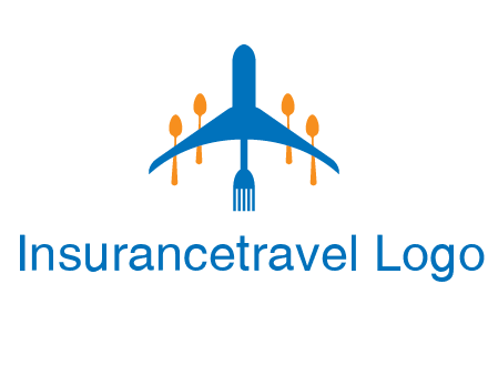 fork spoon plane travel & hospitality logo