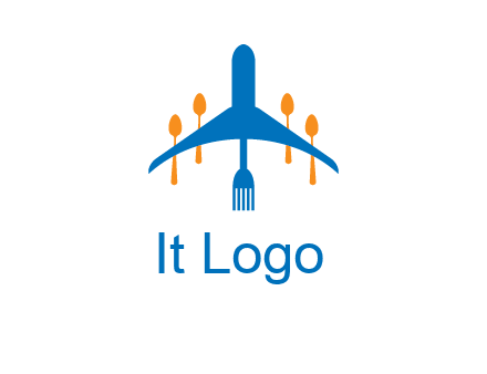 fork spoon plane travel & hospitality logo