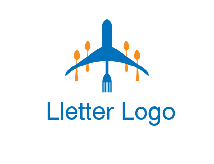 fork spoon plane travel & hospitality logo