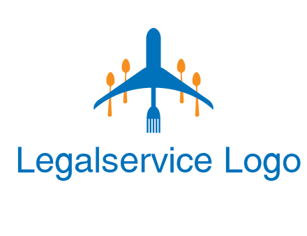 fork spoon plane travel & hospitality logo