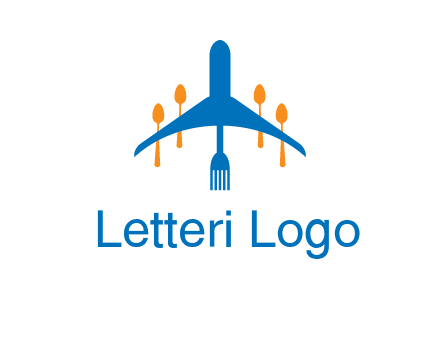 fork spoon plane travel & hospitality logo