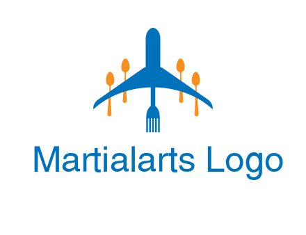 fork spoon plane travel & hospitality logo
