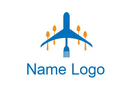 fork spoon plane travel & hospitality logo