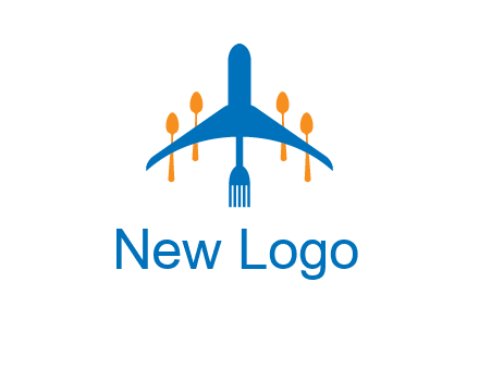 fork spoon plane travel & hospitality logo