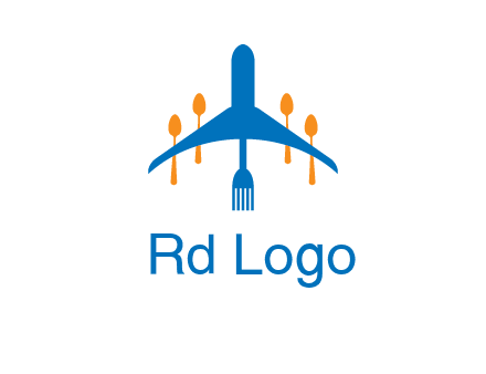 fork spoon plane travel & hospitality logo