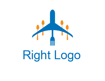 fork spoon plane travel & hospitality logo