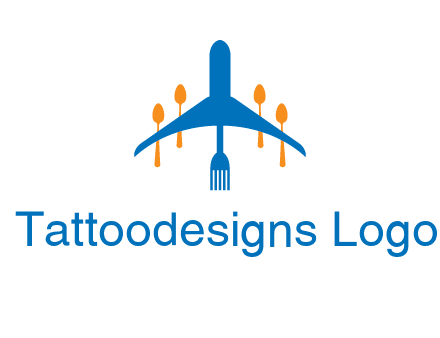 fork spoon plane travel & hospitality logo