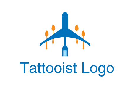 fork spoon plane travel & hospitality logo