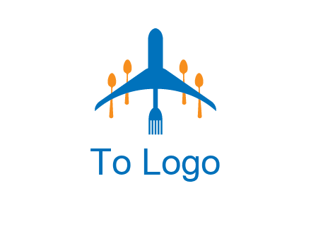 fork spoon plane travel & hospitality logo