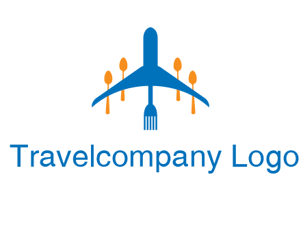 fork spoon plane travel & hospitality logo