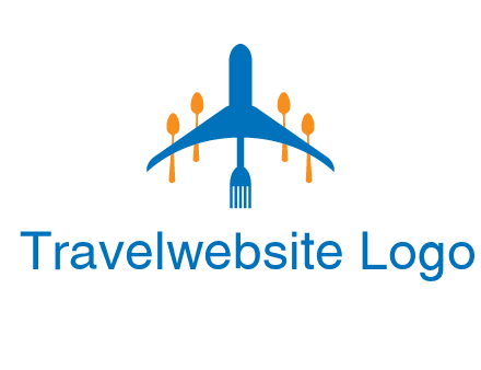 fork spoon plane travel & hospitality logo