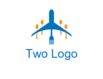 fork spoon plane travel & hospitality logo