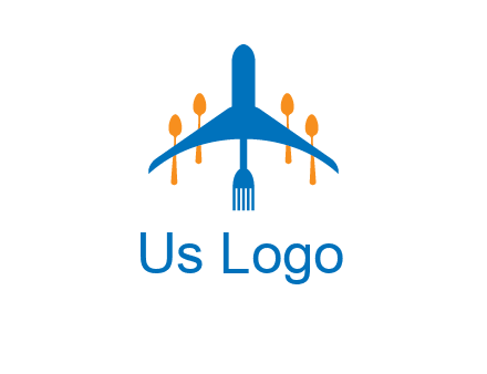 fork spoon plane travel & hospitality logo