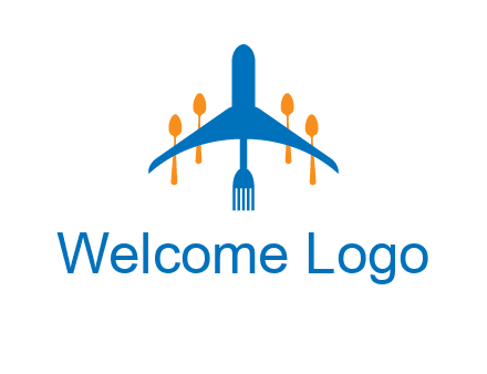 fork spoon plane travel & hospitality logo