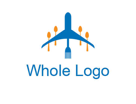 fork spoon plane travel & hospitality logo