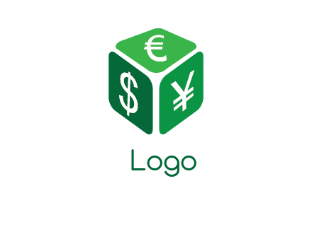 currency cube logo