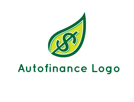 dollar in leaf logo