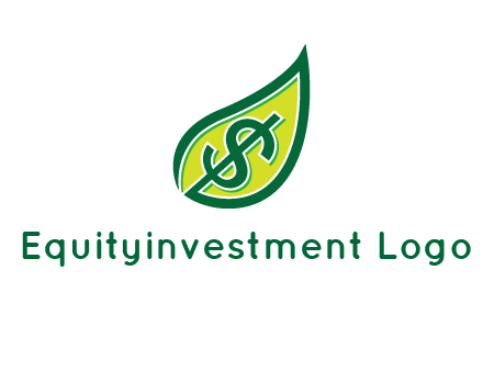 dollar in leaf logo