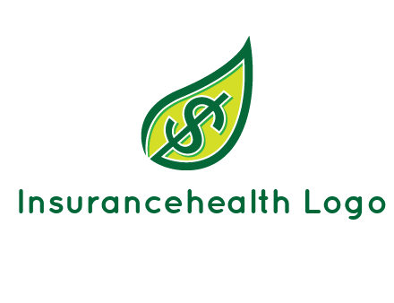 dollar in leaf logo